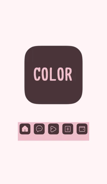 [LINE着せ替え] pink color B30の画像1