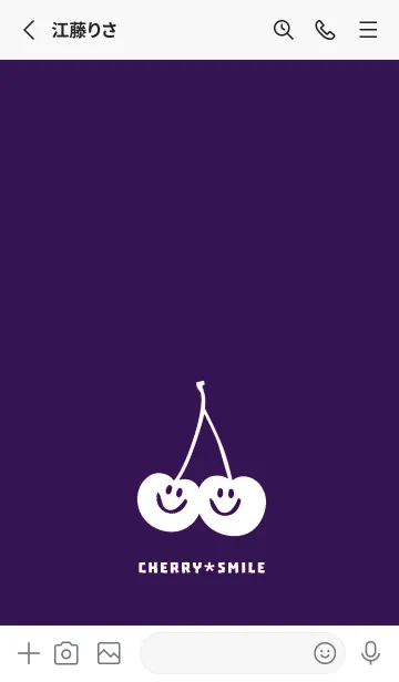 [LINE着せ替え] チェリー スマイル 203の画像2