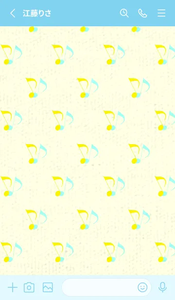 [LINE着せ替え] Clef dot ペールレモンの画像2