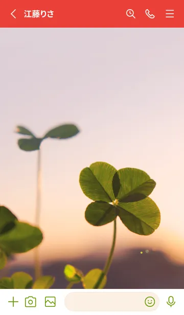 [LINE着せ替え] 四つ葉のクローバー Vintage Lens #16-8の画像2