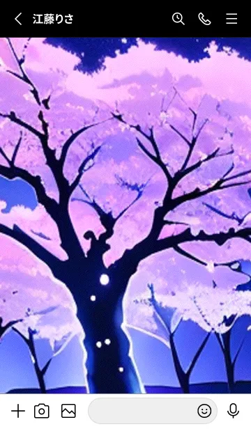 [LINE着せ替え] 幻想桜#ES214。の画像2