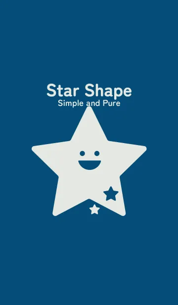 [LINE着せ替え] 星型の着せかえ プルシアンブルーの画像1