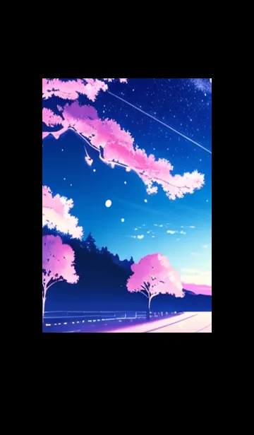 [LINE着せ替え] 幻想桜#ES222。の画像1