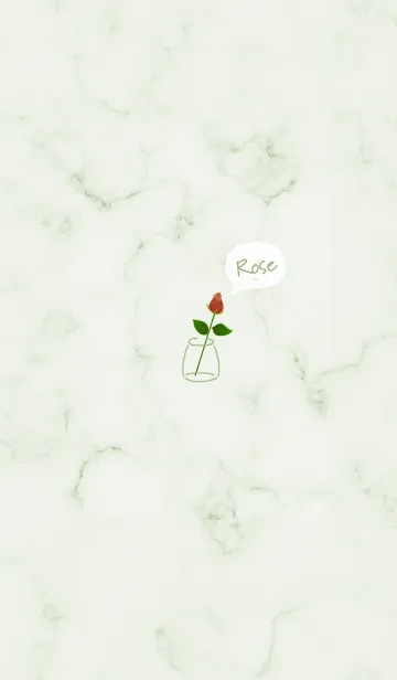 [LINE着せ替え] simple rose♡pistachiogreen06_1の画像1