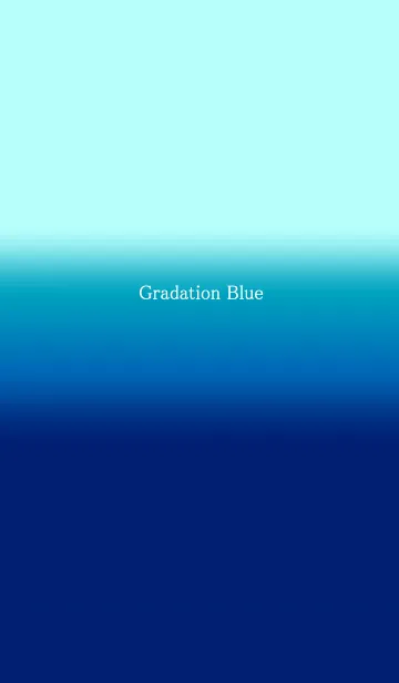 [LINE着せ替え] 空と海のようなグラデーションブルーの画像1