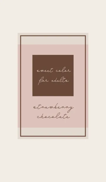 [LINE着せ替え] 大人スイート♡ストロベリーチョコピンクの画像1