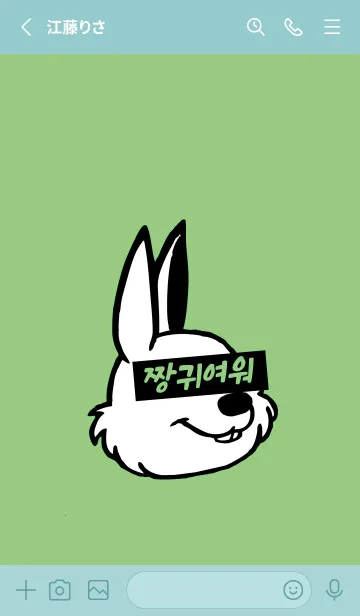 [LINE着せ替え] 韓国 ラビット 12の画像2