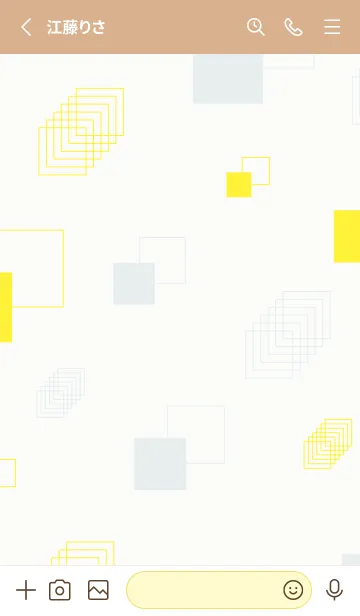 [LINE着せ替え] くすみカラーな四角14の画像2