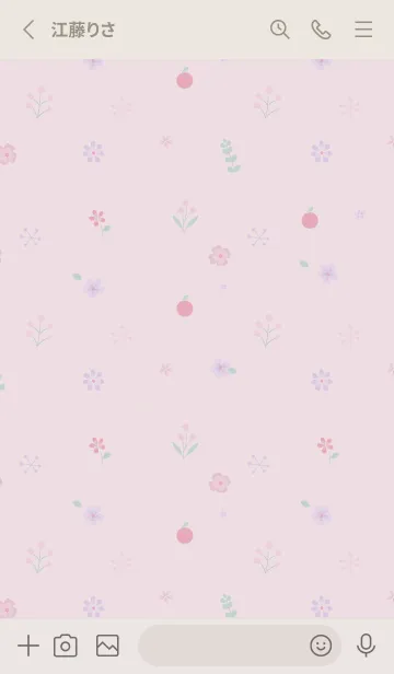 [LINE着せ替え] CHOUCHOU rose pinkの画像2