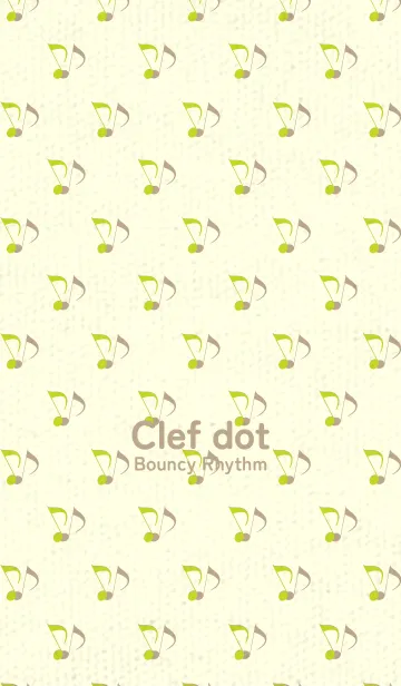 [LINE着せ替え] Clef dot 若草色の画像1