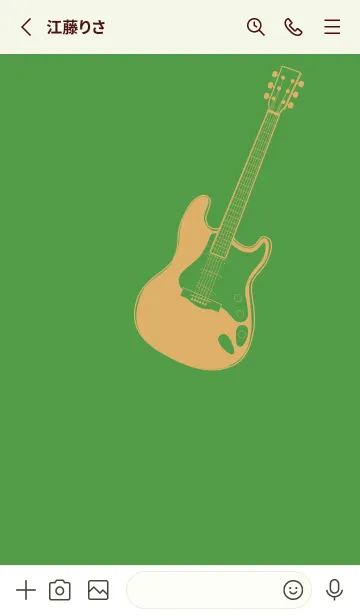 [LINE着せ替え] ELECTRIC GUITAR CLR メドーグリーンの画像2