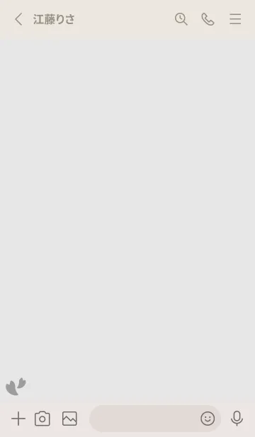 [LINE着せ替え] 桜20<グレー>の画像2