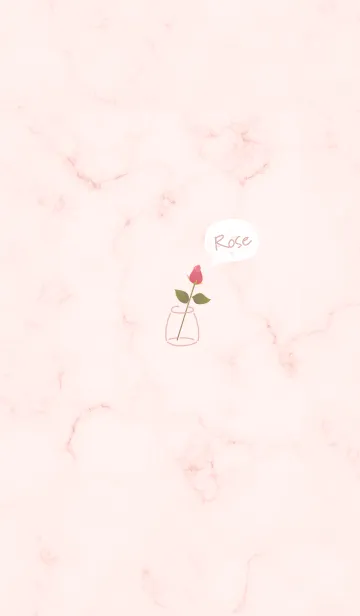 [LINE着せ替え] simple rose♡babypink08_1の画像1