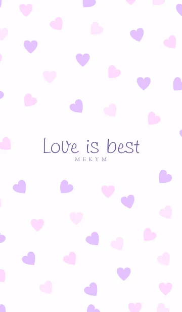 [LINE着せ替え] Love is best - PURPLE PINK 9の画像1