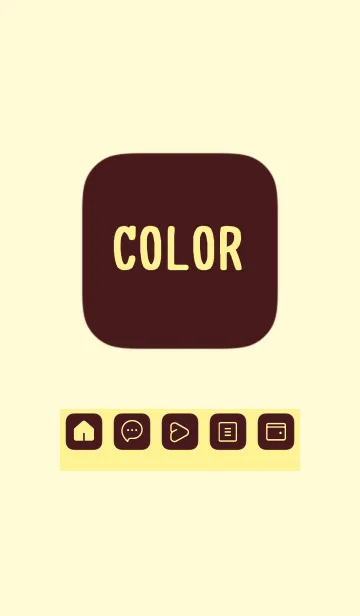 [LINE着せ替え] yellow color B30の画像1