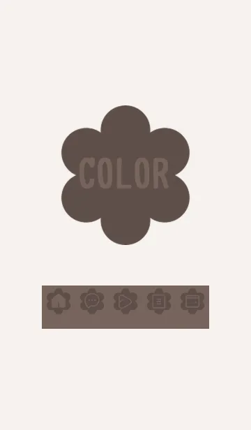 [LINE着せ替え] beige color C26の画像1