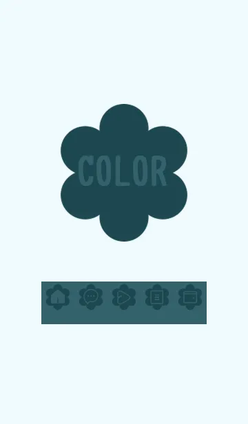 [LINE着せ替え] blue color C28の画像1