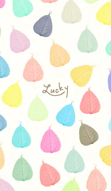 [LINE着せ替え] 葉っぱ カラフル 大人28の画像1