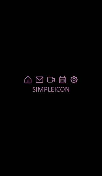 [LINE着せ替え] SIMPLE ICON -BLACK- 46の画像1