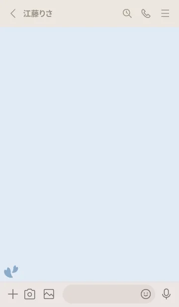 [LINE着せ替え] 桜20<ブルー>の画像2