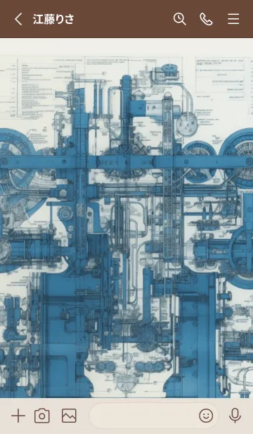 [LINE着せ替え] メカニカルデザイン(機械の設計)な着せ替えの画像2