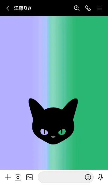 [LINE着せ替え] ブラック キャット 166の画像2