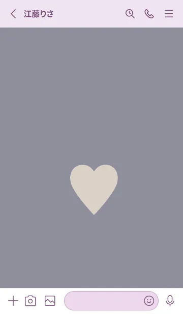 [LINE着せ替え] シンプル ハート _250の画像2