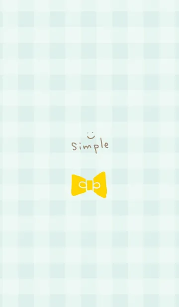 [LINE着せ替え] チェック柄 リボン7の画像1