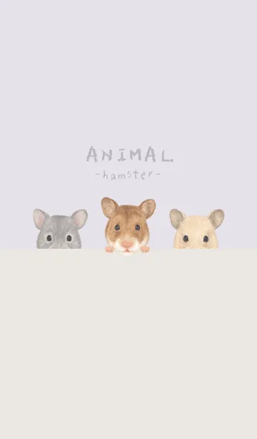 [LINE着せ替え] ANIMAL - ゴルハム - パステルパープルの画像1