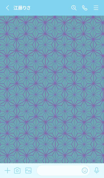 [LINE着せ替え] 和柄ー麻の葉ー169の画像2