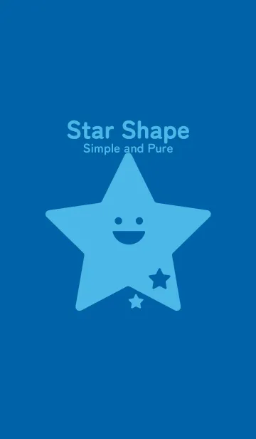 [LINE着せ替え] 星型の着せかえ シアンブルーの画像1