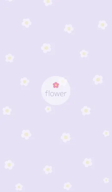 [LINE着せ替え] お花<お花>パープル.の画像1