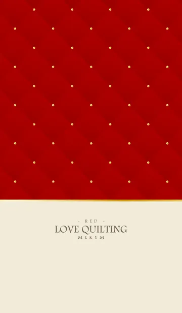 [LINE着せ替え] LOVE QUILTING - RED 3の画像1
