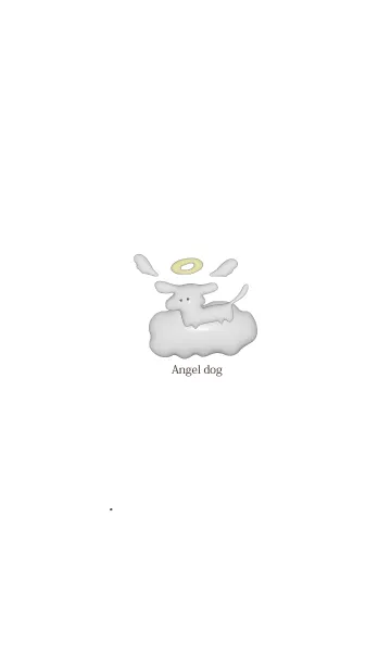 [LINE着せ替え] 【3D】いぬ天使 着せかえ ぷっくり 白の画像1
