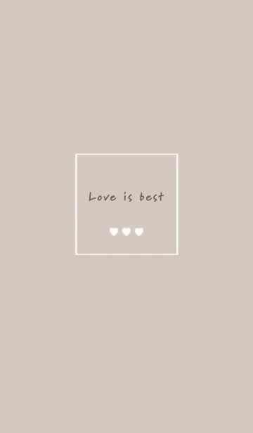 [LINE着せ替え] Love is best♡brown02_1の画像1