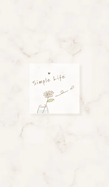 [LINE着せ替え] simple life♡brown02_1の画像1