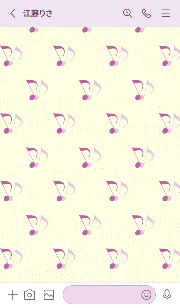 [LINE着せ替え] Clef dot 若紫の画像2