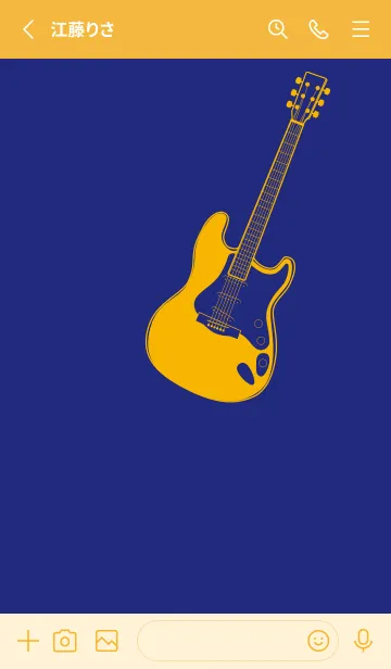 [LINE着せ替え] ELECTRIC GUITAR CLR Deeperual Blueの画像2