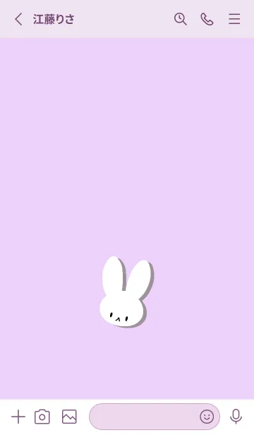 [LINE着せ替え] ミニ ラビット 40の画像2