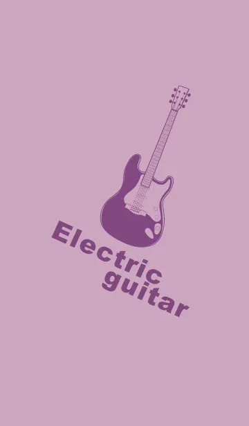[LINE着せ替え] ELECTRIC GUITAR CLR 紅藤色の画像1