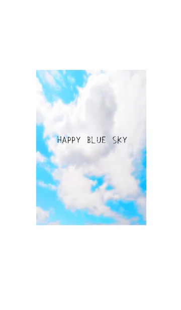 [LINE着せ替え] 幸せ青空の着せかえ/ホワイトの画像1
