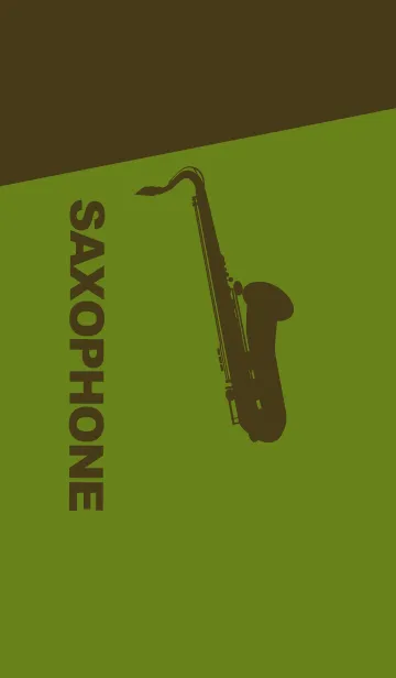 [LINE着せ替え] Saxophone CLR 苔色の画像1