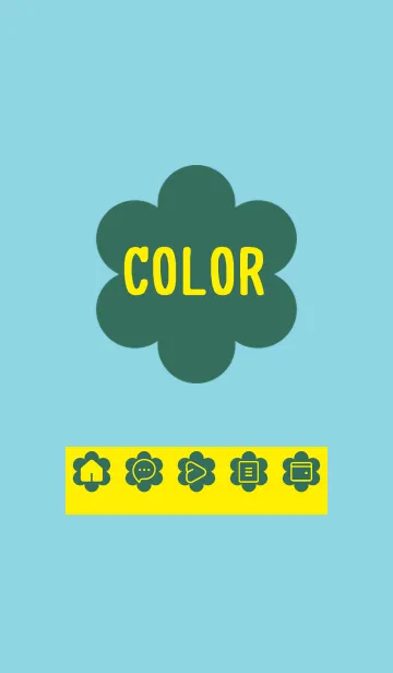 [LINE着せ替え] green color C56の画像1