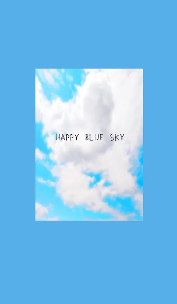 [LINE着せ替え] 幸せ青空の着せかえ/ブルーの画像1