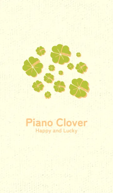 [LINE着せ替え] Piano clover シトロンイエローの画像1