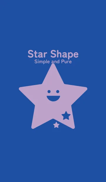 [LINE着せ替え] 星型の着せかえ 瑠璃色の画像1