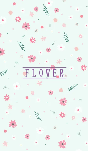 [LINE着せ替え] MANY FLOWERS GREEN 100の画像1