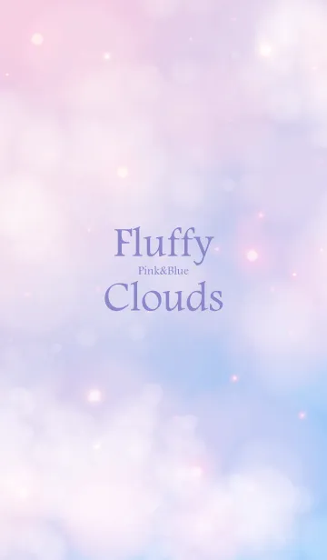 [LINE着せ替え] Fluffy Clouds Pink&Blue.MEKYM 25の画像1