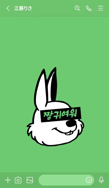[LINE着せ替え] 韓国 ラビット 13の画像2
