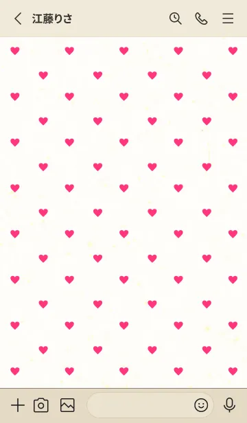 [LINE着せ替え] 小さなハートたくさん22の画像2